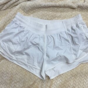 Lululemon White and Tan Shorts